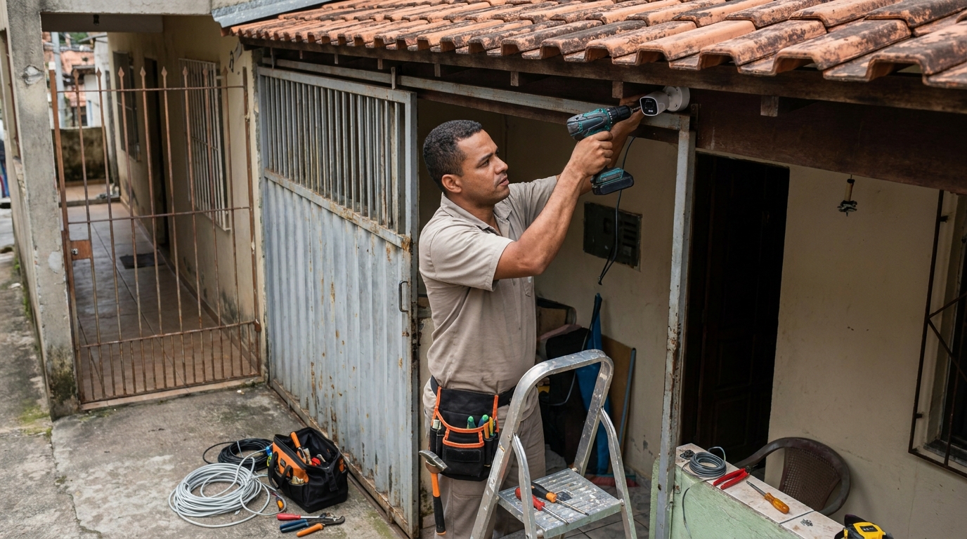 Instalação de Câmera Residencial em Goiânia‑GO