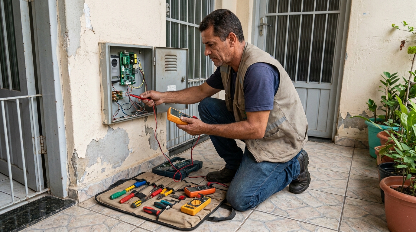 Troca de Fiação de Interfone em Goiânia‑GO